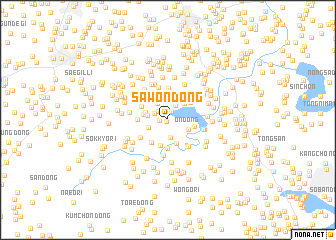 map of Sawŏn-dong