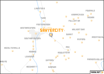 map of Sawyer City