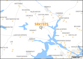 map of Sawyers