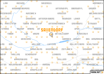 map of Saxendorf