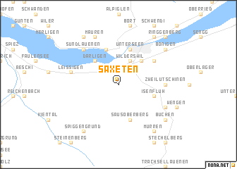 map of Saxeten