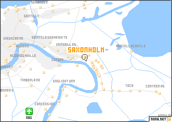 map of Saxonholm