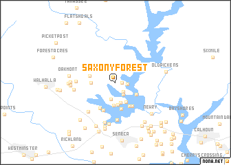 map of Saxony Forest