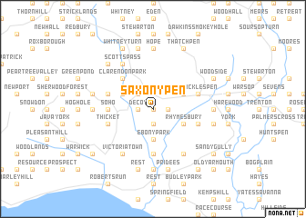 map of Saxony Pen