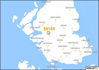 map of Sayak