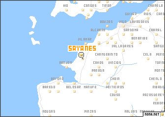 map of Sayanes