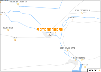 map of Sayanogorsk
