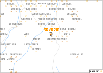 map of Sayarin