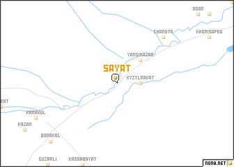 map of Sayat