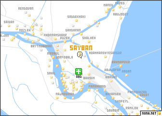 map of Sāybān