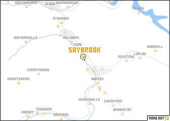 map of Saybrook