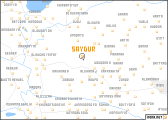 map of Şaydūr
