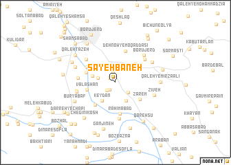 map of Sāyehbāneh