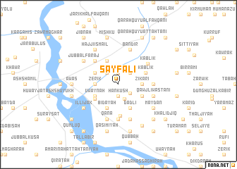 map of Sayf ‘Alī