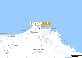 map of Sayḩ al Māliḩ