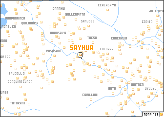 map of Sayhua
