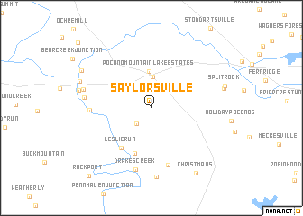 map of Saylorsville