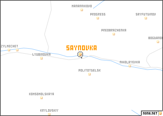 map of Saynovka