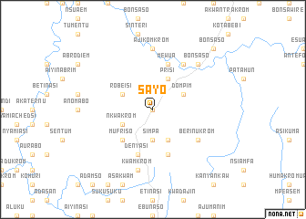 map of Sayo