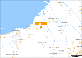 map of Sayung