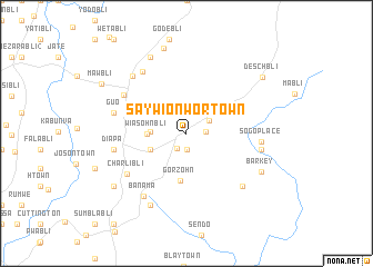 map of Saywionwor Town