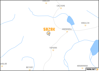map of Sazak