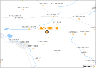 map of Sazanovka