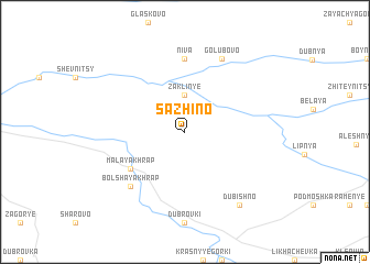 map of Sazhino