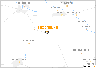 map of Sazonovka