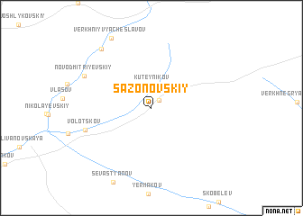 map of Sazonovskiy
