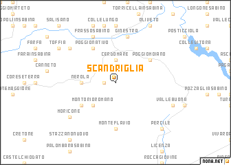 map of Scandriglia