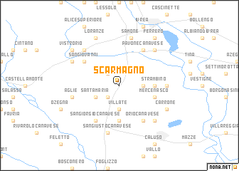 map of Scarmagno