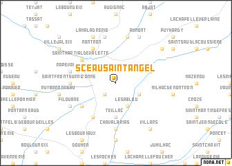 map of Sceau-Saint-Angel