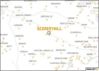 map of Scenery Hill
