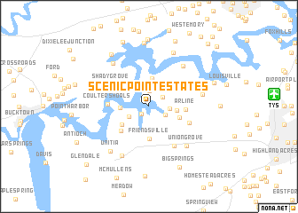 map of Scenic Point Estates