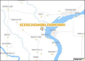 map of Scenic View Mobile Home Park