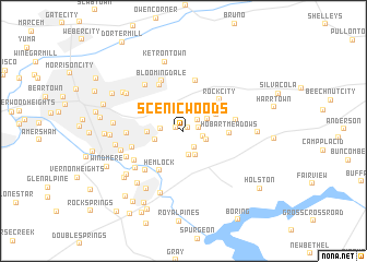 map of Scenic Woods