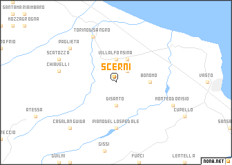 map of Scerni