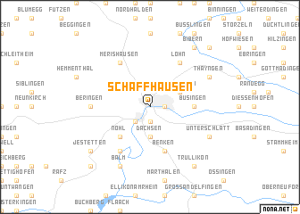 map of Schaffhausen