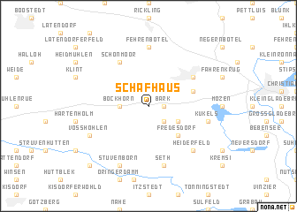 map of Schafhaus