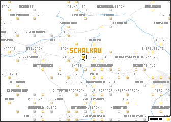 map of Schalkau