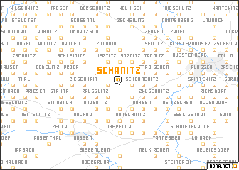 map of Schänitz