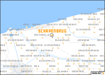 map of Schapenbrug