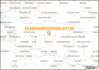 map of Schaphusener Mühlentor