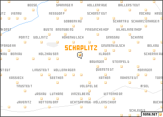 map of Schäplitz