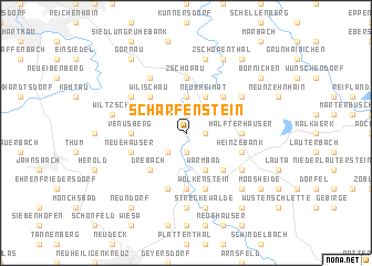 map of Scharfenstein