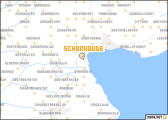 map of Scharwoude