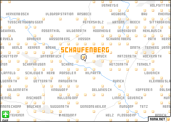 map of Schaufenberg