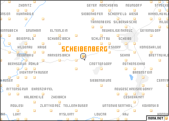 map of Scheibenberg