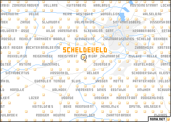 map of Scheldeveld
